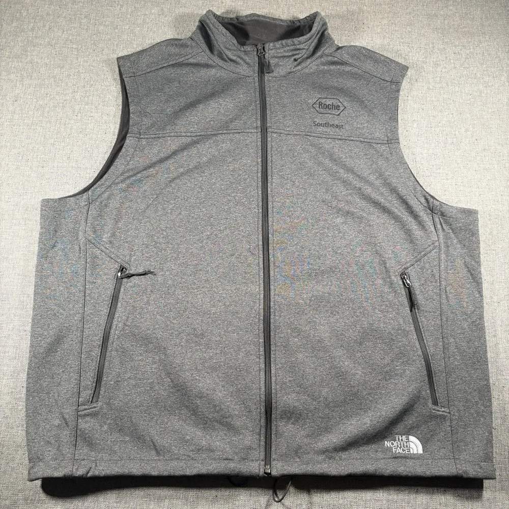 The North Face WindWall Vest Mens XXXL Gray Roche Logo NF0A3L3Z
